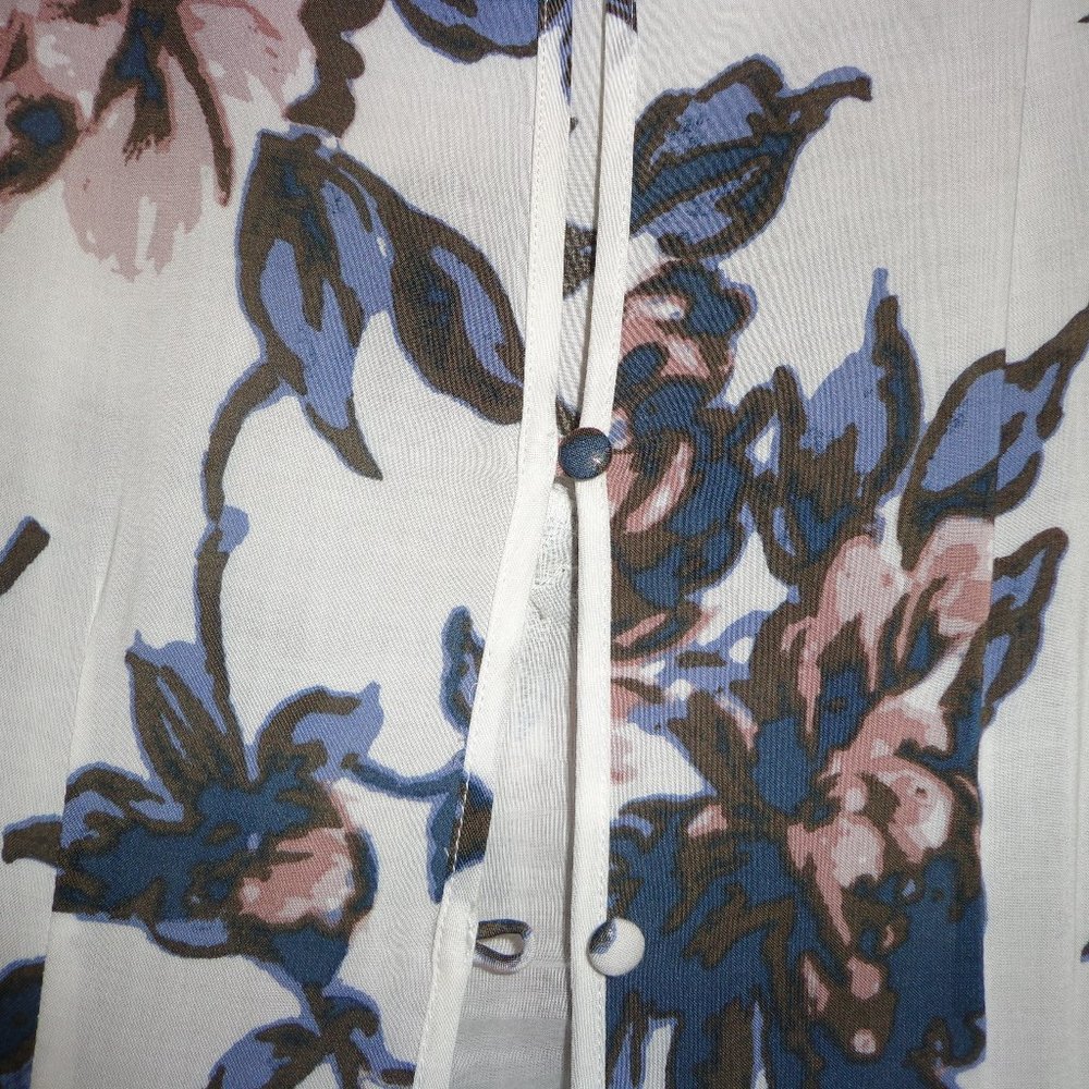 FIRM Free People First Kiss Asymmetrical Maxi Dress S/P 3/4 Sleeve Floral Lined - Picture 5 of 16
